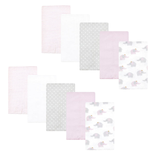 Hudson Baby Unisex Baby Cotton Flannel Burp Cloths