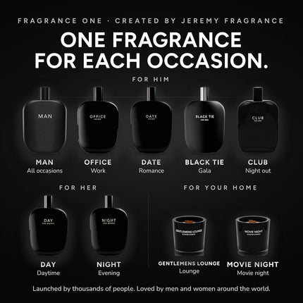 Fragrance One Date Extrait De Parfum Spray by Jeremy Fragrance for Men, 3.4 Ounce
