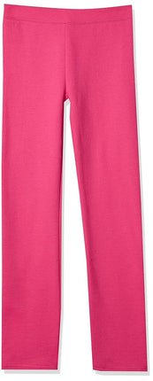 Hanes Big Girls' ComfortSoft EcoSmart Open Bottom Fleece Sweatpant, Amaranth, L