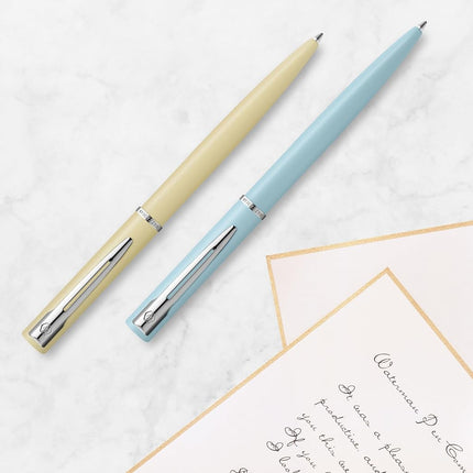 Waterman Allure Ballpoint Pen | Mint Green Pastel Lacquer | Medium Point | Blue Ink | With Gift Box