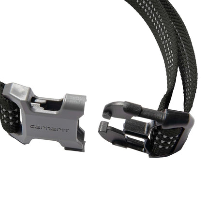 Carhartt Nylon Webbing Dog Collar, Fully Adjustable W/Durable Side Release Buckle, Black, Large