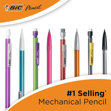 BIC Xtra-Precision Mechanical Pencil, Metallic Barrel, Fine Point (0.5mm), 48-Count Pack (WX7AZ668-A-BLK) (Pack of 12, 576 Count Total)