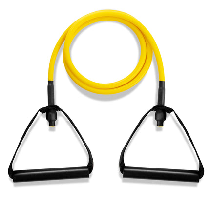 Champion Sports XP100 Extra Light Resistance Tubing w/PVC Handle, Yellow