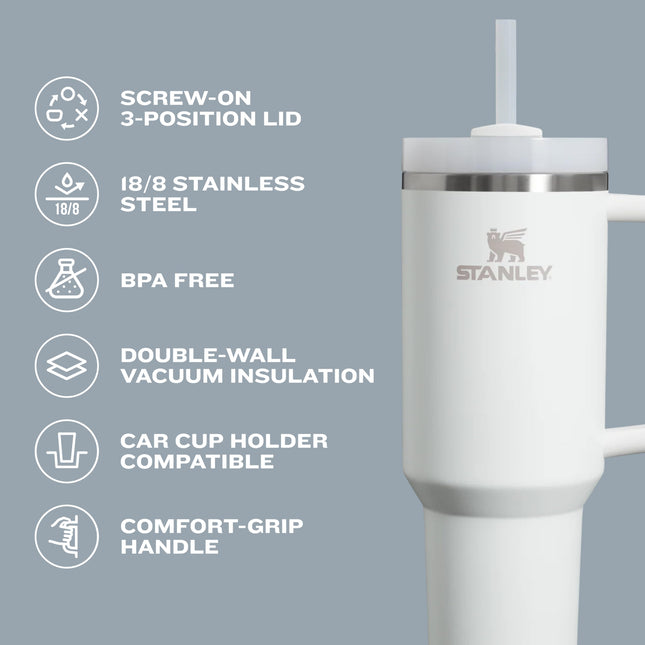 Vaso Stanley Quencher H2.O FlowState™ de 30 oz, color Hydrangea