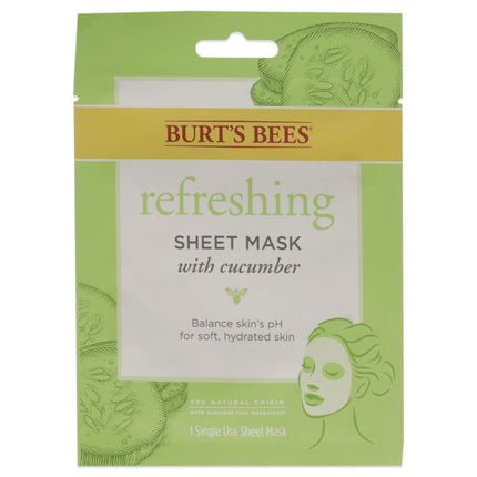 Refreshing Sheet Mask - Cucumber Burts Bees For Un
