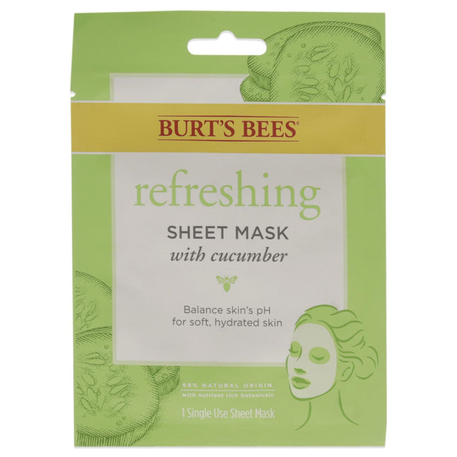 Refreshing Sheet Mask - Cucumber Burts Bees For Un