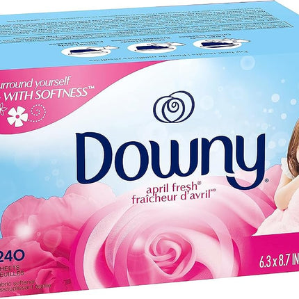 Downy April Fresh Fabric Softener Dryer sheets 240 count