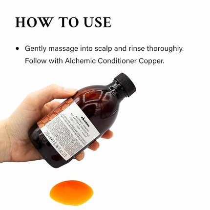 Davines Alchemic Copper Shampoo by Davines for Unisex - 9.46 oz Shampoo, 283.8 milliliters