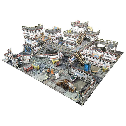 Battle Systems Sci-Fi Terrain - 28mm Modular 3D Space Terrain - Perfect for Wargaming and Roleplaying Tabletop Games - Full Colour Printed 3D Multi Level Building Models (Galactic Core Set)