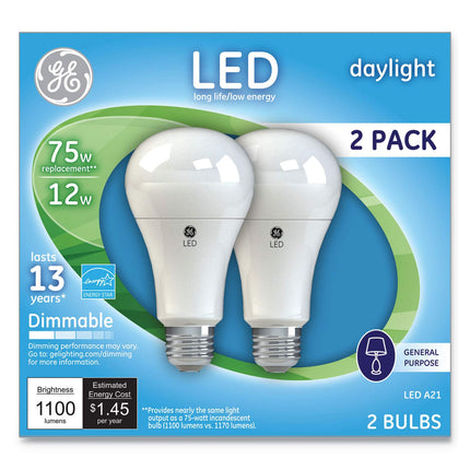 GE Lighting 66117 Dimmable LED A19 Light Bulb with
