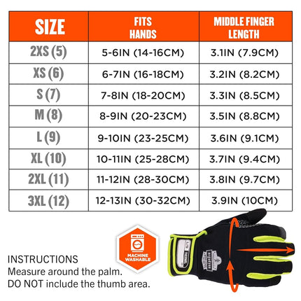 Ergodyne ProFlex 850 Insulated Freezer Gloves, Grip Palm, Touch Screen Capable, Cold Storage Work