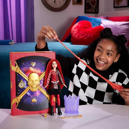 Mattel Disney Descendants: The Rise of Red Red, Daughter of Queen of Hearts Doll & Playset, The Sorcerer’s Cookbook, Mix for Slime & Surprises, HWH95