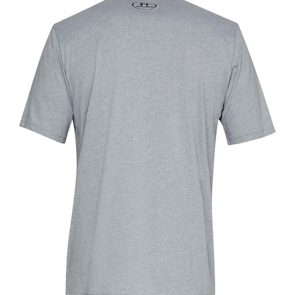 Under Armour Men's Sportstyle Left Chest T-Shirt, Steel Light Heather//Black, 3X-Large Tall