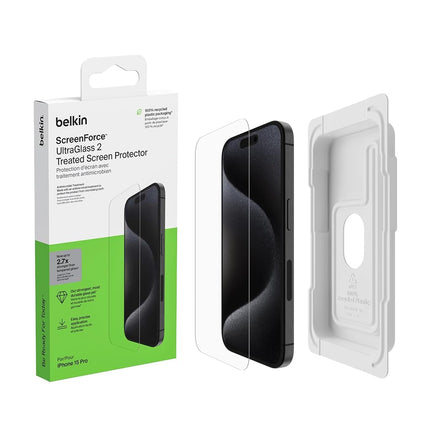 Belkin ScreenForce UltraGlass 2 Treated iPhone 15 