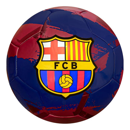 Icon Sports FC Barcelona Brush Team Soccer Ball, Brush Navy, 5