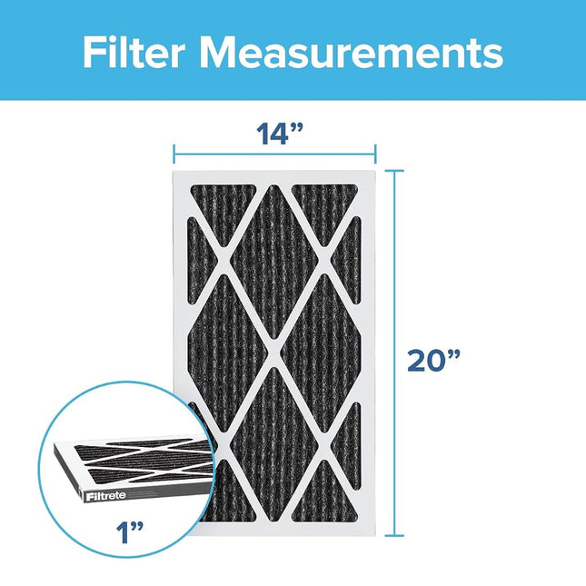 Filtrete 14x20x1, AC Furnace Air Filter, MPR 1200, Allergen Defense Odor Reduction, 6-Pack