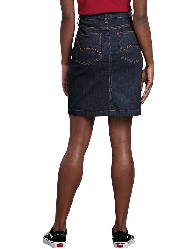 Dickies womensFK146Perfect Shape Denim Skirt Skirt - Blue - 16
