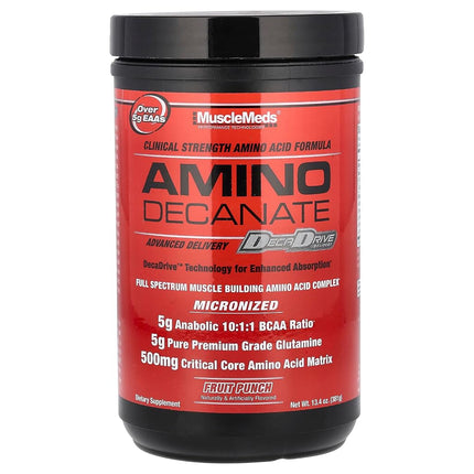 MUSCLEMEDS AMINO DECANATE, Intra, Post Workout Dri