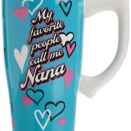 Spoontiques - Ceramic Travel Mugs - Nana Cup - Hot or Cold Beverages - Gift for Coffee Lovers