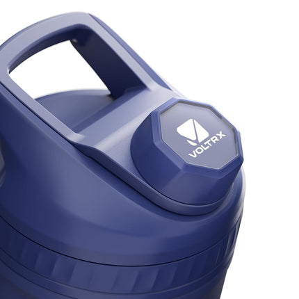 VOLTRX ChillMix Shaker Bottle Insulated Stainless Steel - USB C Rechargeable Electric Protein Shake Mixer, Shaker Cups for Protein Shakes and MealReplacement, (Midnight Navy)