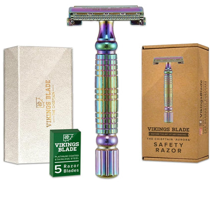 VIKINGS BLADE Double Edge Safety Razor + 5 Swedish