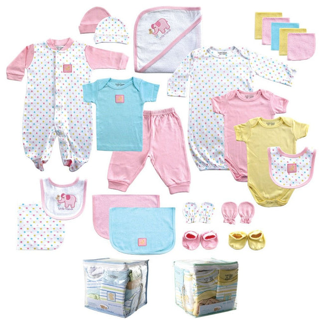 Luvable Friends Unisex Baby Layette Gift Cube - Pi