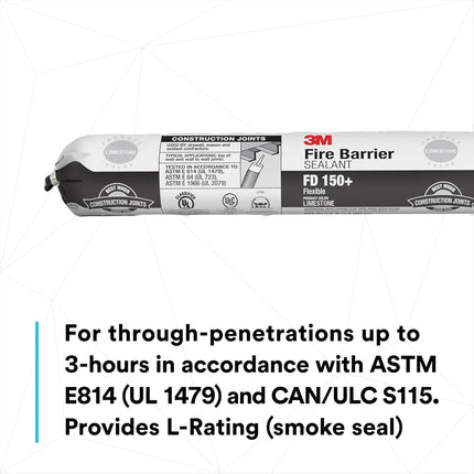 3M Sellador Barrera contra Fuego FD 150+, Rojo, Cartucho de 28 oz fl