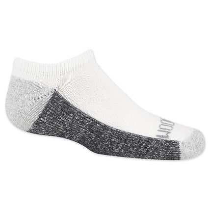 Fruit of the Loom Boys Dual Defense Cushion Comfort No Show Socks 10 Pack, White, Boys' Shoe Size: 9-11