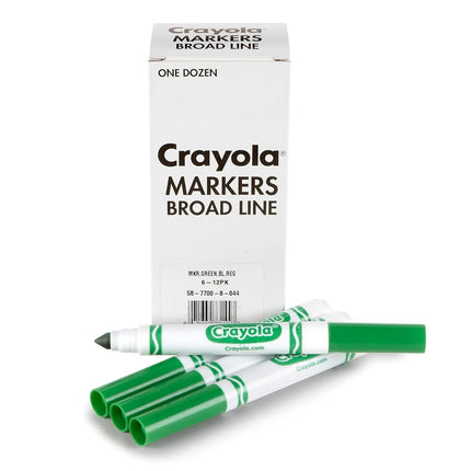 Crayola 12 Count Original Bulk Markers, Green