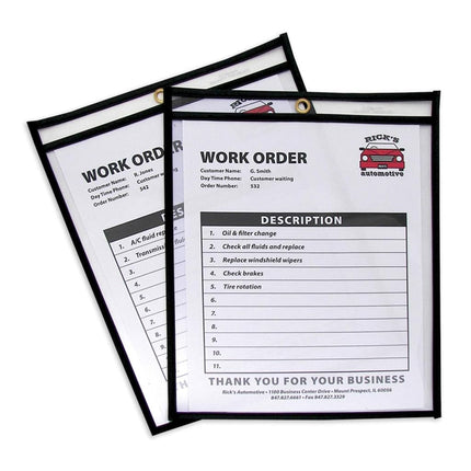 C-Line Stitched Shop Ticket Holders, 8.5 x 11-Inch