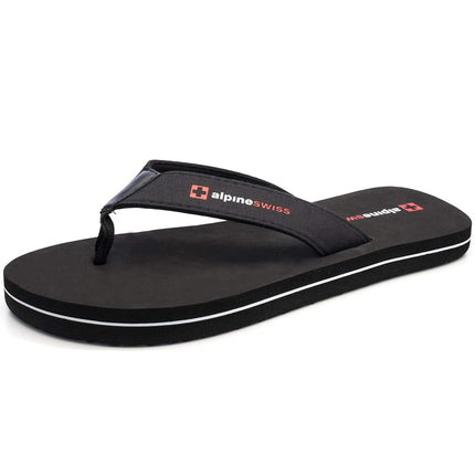 alpine swiss Mens Flip Flops Beach Sandals EVA Sol