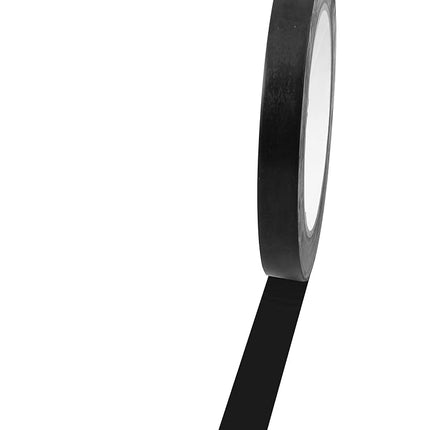 Champion Sports Vinyl Tape, 1/2” Wide x 36 Yards Long, Black - Durable Floor Marking Tape - Schools, Gyms, Restaurants
