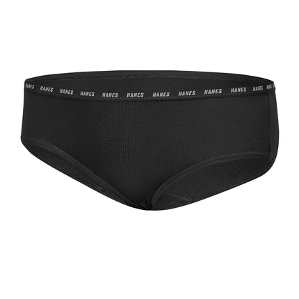 Hanes Ropa Interior de Niña "Big Moves Hipsters", Elástica Transpirable para Pre-Adolescentes, X-Temp, Absorbe la Humedad, Paquete de 6, Morado/Azul/Menta/Negro/Gris, Morado/Azul/Menta/Negro/Gris, 16