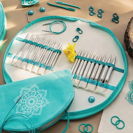 KnitPro The Mindful Collection Gratitude Interchangeable Needles Set 5" (13cm) | 12 Sizes (3mm to 12mm) with Accessories