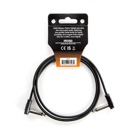 Jim Dunlop, 1/4-Inch Right Angle MXR Ribbon Patch Cable 3 ft|0.9 m (DCPR3)