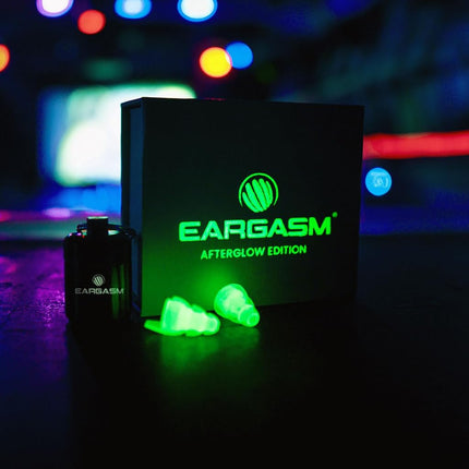Eargasm Afterglow Earplugs for Smaller Ears - Luminous Earplugs for Concerts, Music Festivals, Musicians and Nightlife - Reusable Hearing Protection with Noise Reduction Up to 21dB