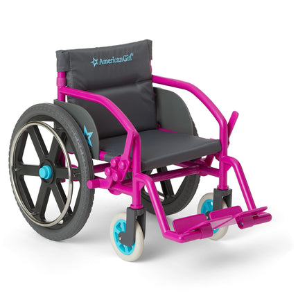 American Girl 18-inch Doll Ultralight Working Wheelchair with Padded Seat and Fabric Bag, for Ages 6+