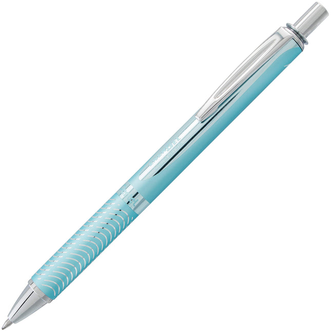 Stylo-gel EnerGel Alloy RT, pointe moyenne, 0,7 mm, corps turquoise, encre noire