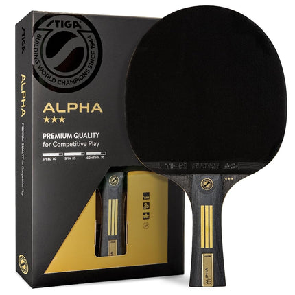 STIGA Alpha Ping Pong Paddle – 5-ply Extra Light B