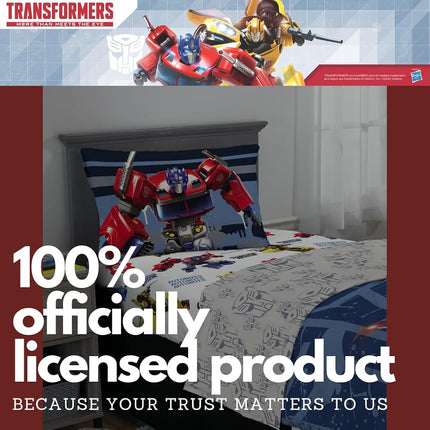 Franco Transformers Optimus Prime Super Soft Comforter and Sheet Set with Sham, 4 Piece Twin Size, (Official Licensed Product) Collectibles