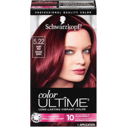 Schwarzkopf Color Ultime Hair Color, 5.22 Ruby Red