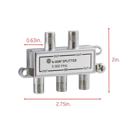 GE 35047 4-Way Signal Splitter
