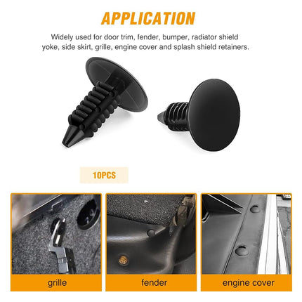 GOOACC 111Pcs Bumper Retainer Clips Plastic Rivets Grille Fender Flare