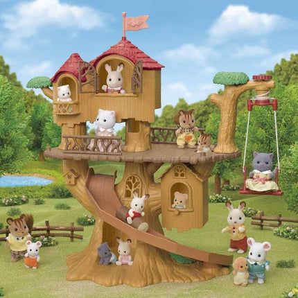 Sylvanian Families Adventure Tree House Collectible Playset for Ages 3+