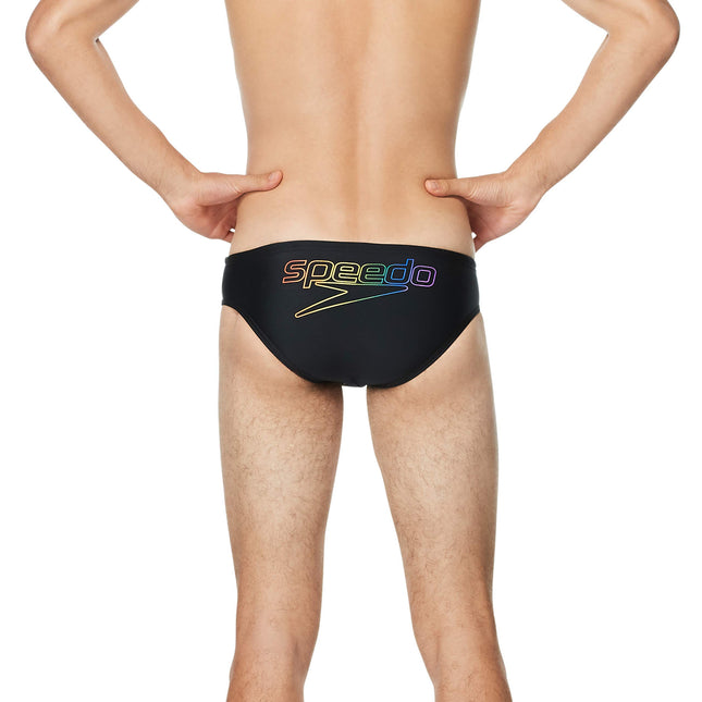 Speedo Maillot de Bain Homme Slip Endurance+ The One Graphic, Anthracite Fierté, 34