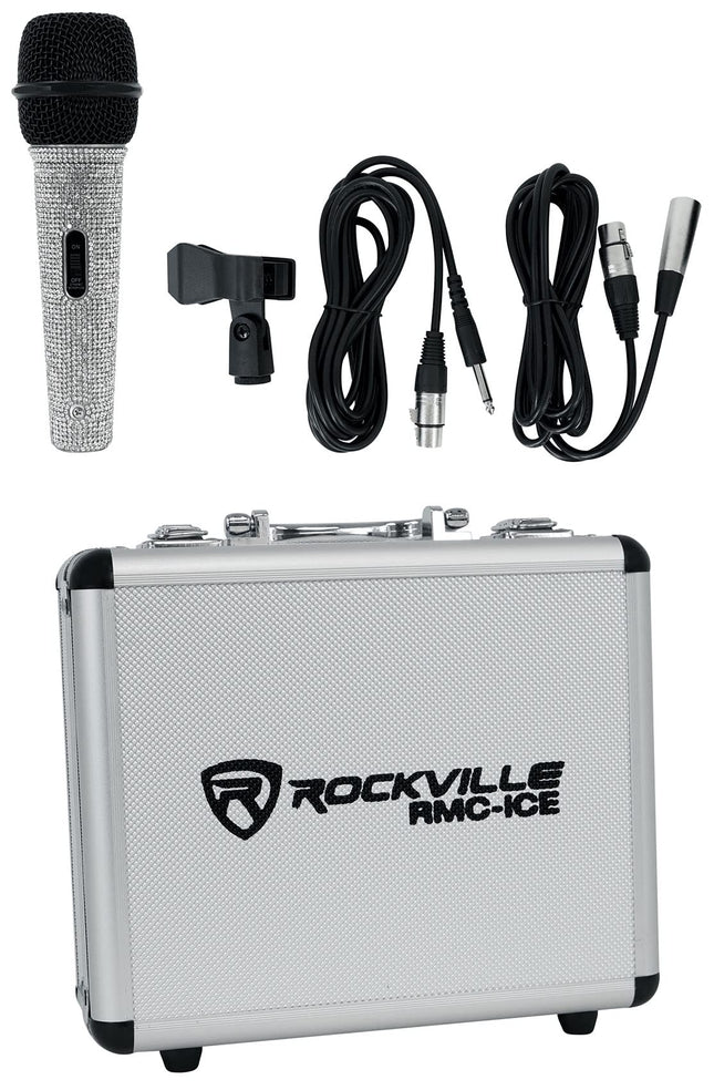 Rockville RMC-ICE Pro Dynamic Vocal Microphone, Ca