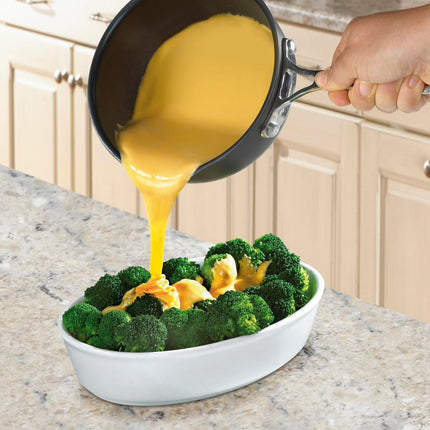 Cuisinart Chef's Classic PURELYCERAMIC™ y Cazo de 1 cuarto con pico abierto, antiadherente, sin PFAS y anodizado duro. 635C-160P