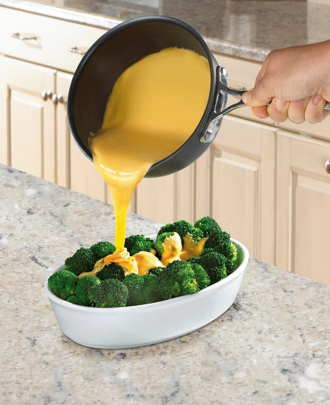 Cuisinart Chef's Classic PURELYCERAMIC™ y Cazo de 1 cuarto con pico abierto, antiadherente, sin PFAS y anodizado duro. 635C-160P