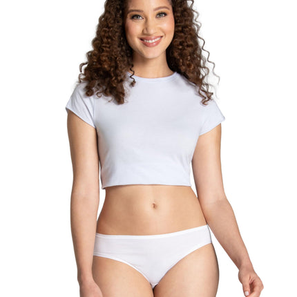 Fruit of the Loom Women's Underwear with 360° Stretch (Regular & Plus Size), Bikini - Comfort Cotton - 6 Pack, 6