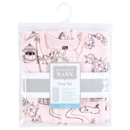 Hudson Baby Infant Girl Sleep Pod, Fairytale Princess, 0-2 Months